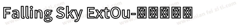 Falling Sky ExtOu字体转换